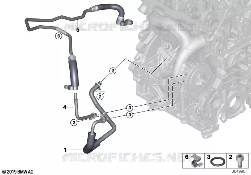 Système de refroid. turbocompresseur MINI MINI COOPER S 2016 Cooper S N Cooper S