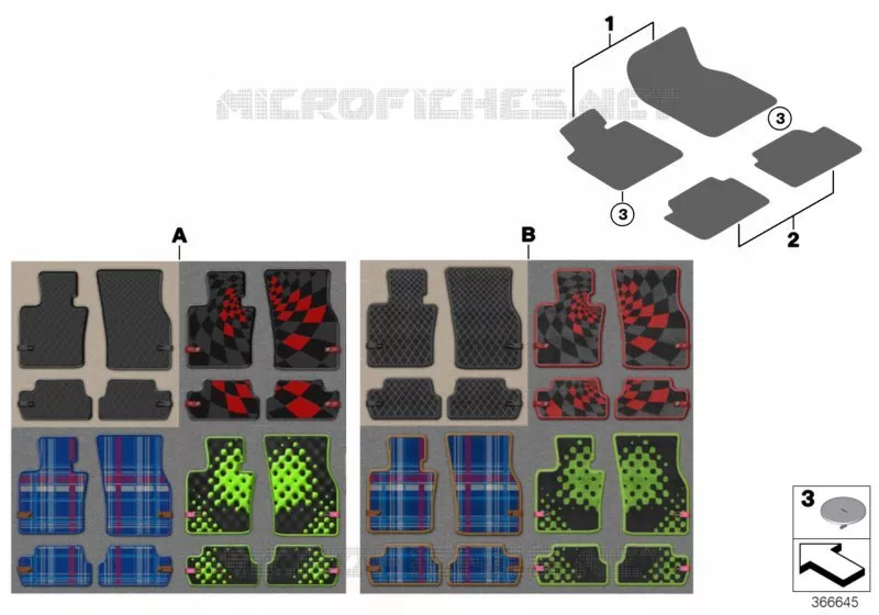 Tapis de sol MINI MINI COOPER S 2015 Cooper S N Cooper S