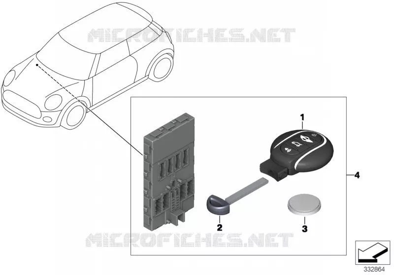 Télécommande radio MINI MINI COOPER SD 2019 Cooper SD N Cooper SD