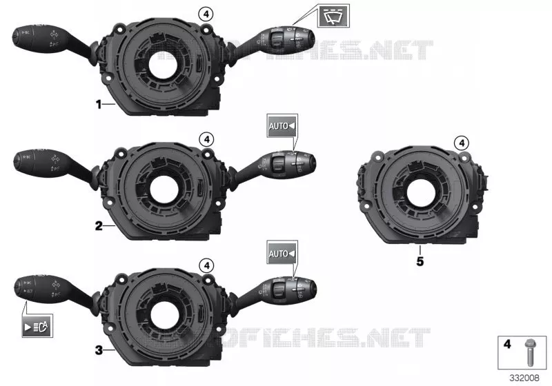 Unité interrupteurs colonne de direction MINI MINI COOPER S 2015 Cooper S ALL4 N Cooper S ALL4