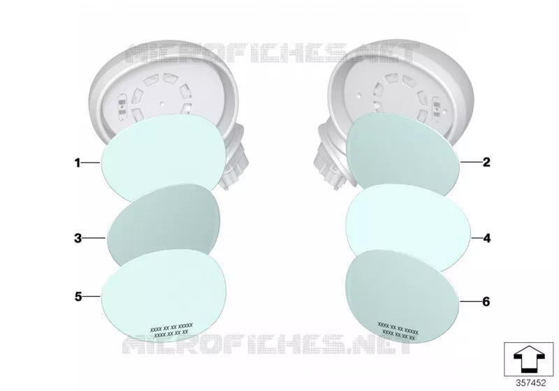 Verre de rétroviseur MINI MINI COOPER 2016 Cooper N Cooper