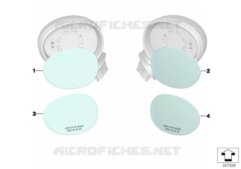 Verre de rétroviseur (option S430A) MINI MINI ONE FIRST 2016 One First N One First