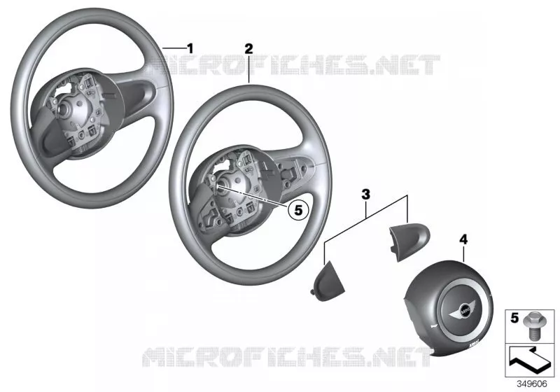 Volant airbag MINI MINI COOPER D 2012 Cooper D ALL4 2.0 N Cooper D ALL4 2.0