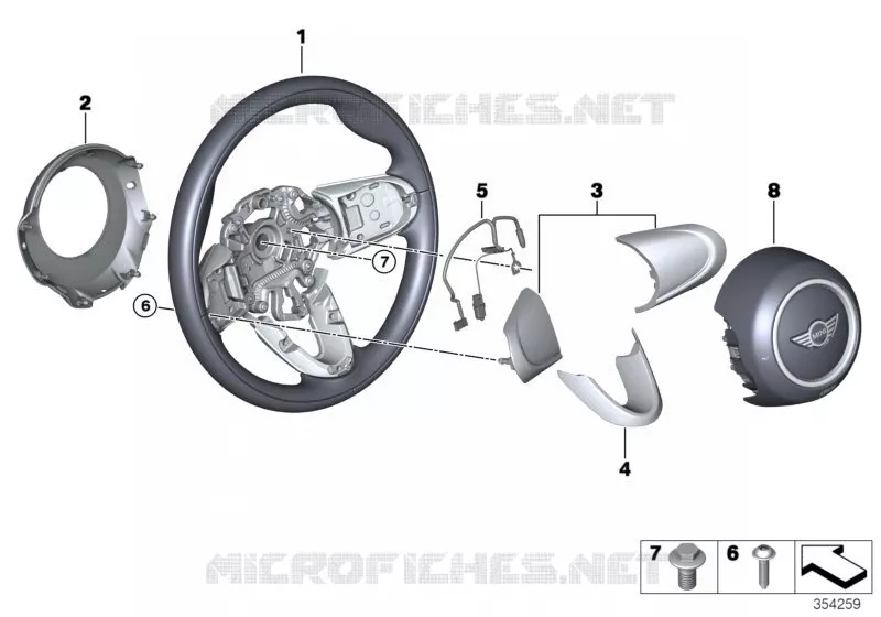 Volant sport avec airbag MINI MINI COOPER D 2017 Cooper D ALL4 N Cooper D ALL4