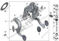 Pédalier boîte de vitesses mécanique pour MINI Cooper S de 2013