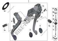 Pédalier boîte de vitesses mécanique pour MINI Cooper S de 2013
