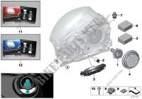 Pièces de projecteur halogène pour MINI Cooper SD ALL4 de 2015