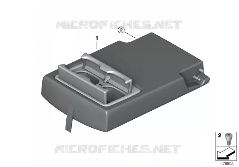 Accoudoir central siège arrière MINI MINI ONE 2017 One N One
