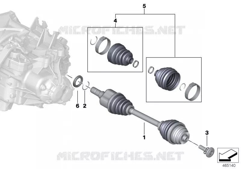 Arbre de sortie avant gauche MINI MINI ONE 2013 One N One