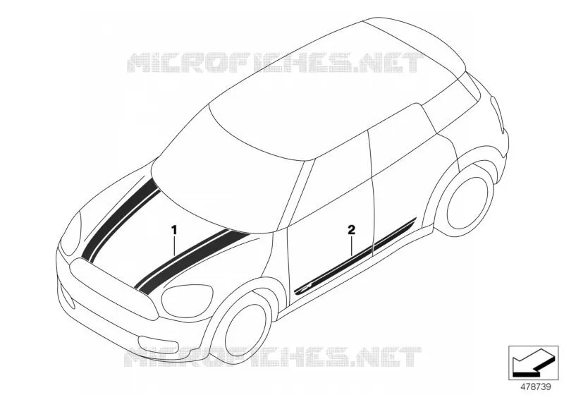 Bande décorative MINI MINI ONE D 2016 One D N One D