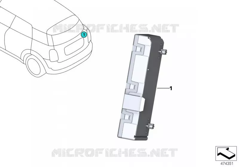 Boîtier électroniq module fonction hayon MINI MINI COOPER S 2018 Cooper S ALL4 N Cooper S ALL4