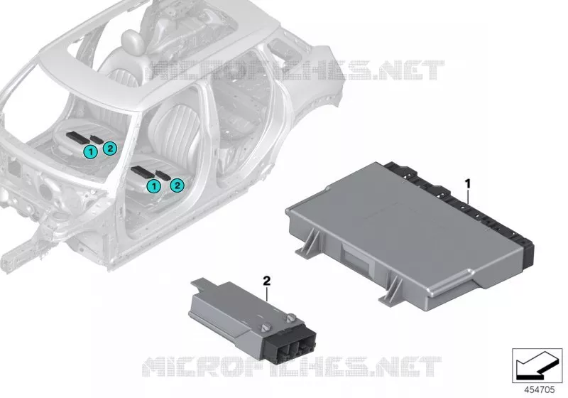 Boîtier électronique module de siège MINI MINI COOPER 2015 Cooper N Cooper