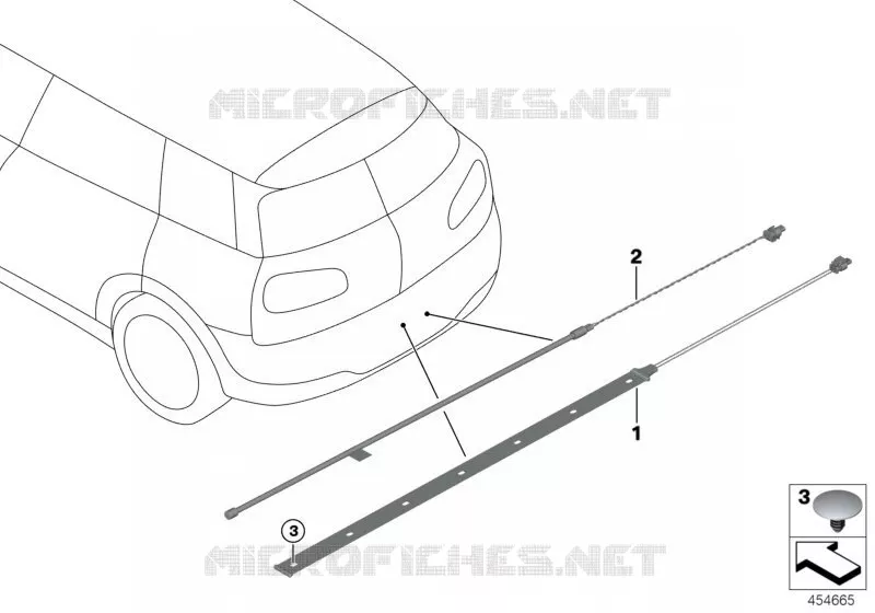 Câble de capteur Smart Opener MINI MINI ONE 2015 One N One