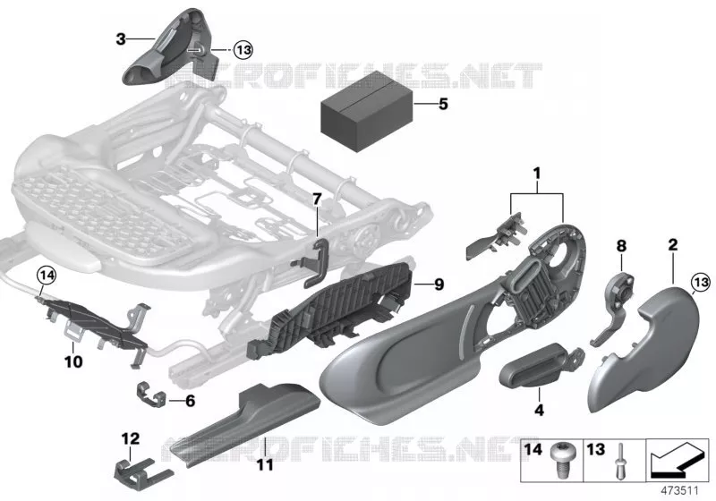 Caches de siege avant MINI MINI COOPER D 2018 Cooper D N Cooper D