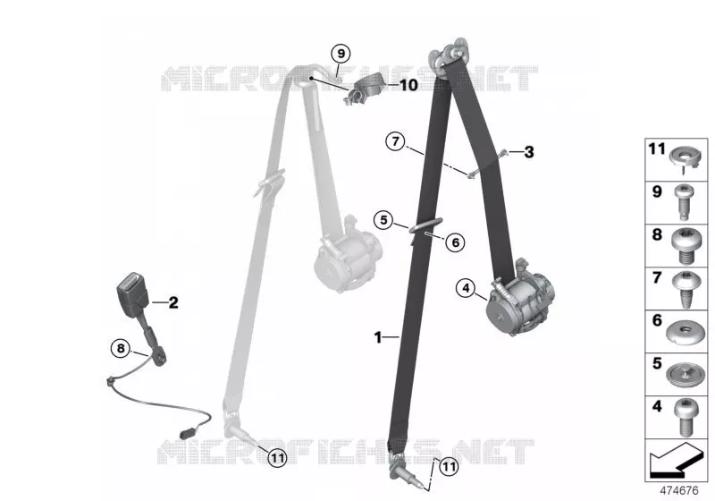 Ceinture de sécurité avant MINI MINI COOPER 2013 Cooper N Cooper