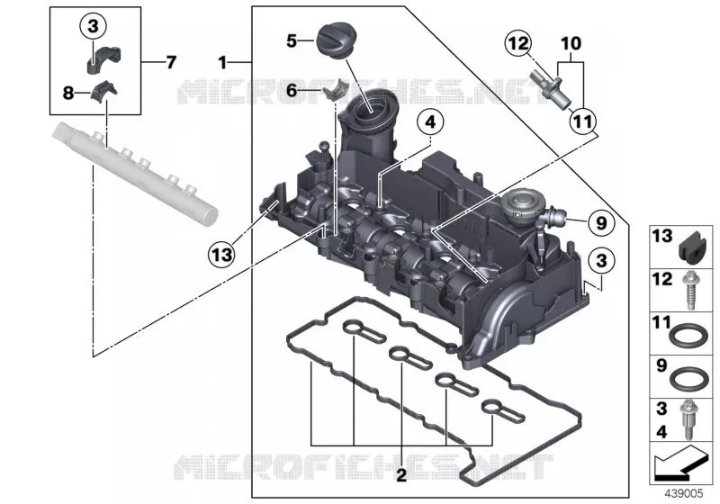 Couvre culasse MINI MINI COOPER D 2013 Cooper D 2.0 N Cooper D 2.0