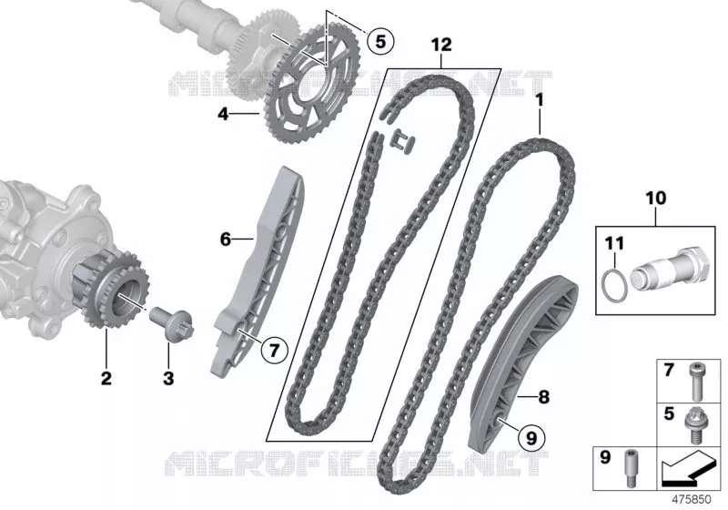 Distribution - chaîne du haut MINI MINI COOPER SD 2016 Cooper SD ALL4 N Cooper SD ALL4