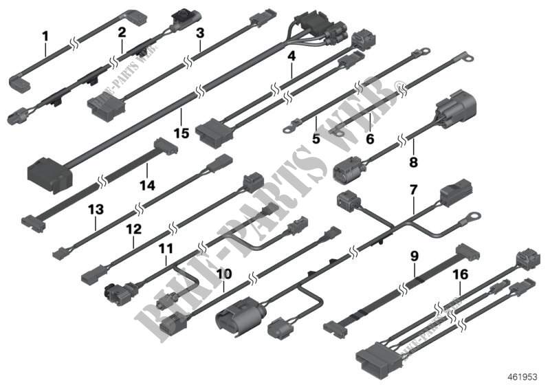 Divers faisceaux additionnels pour MINI Cooper ALL4 de 2012