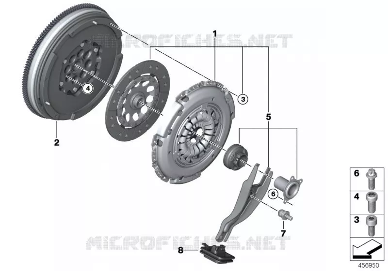 Embrayage/volant moteur bi-masse MINI MINI COOPER D 2017 Cooper D ALL4 N Cooper D ALL4