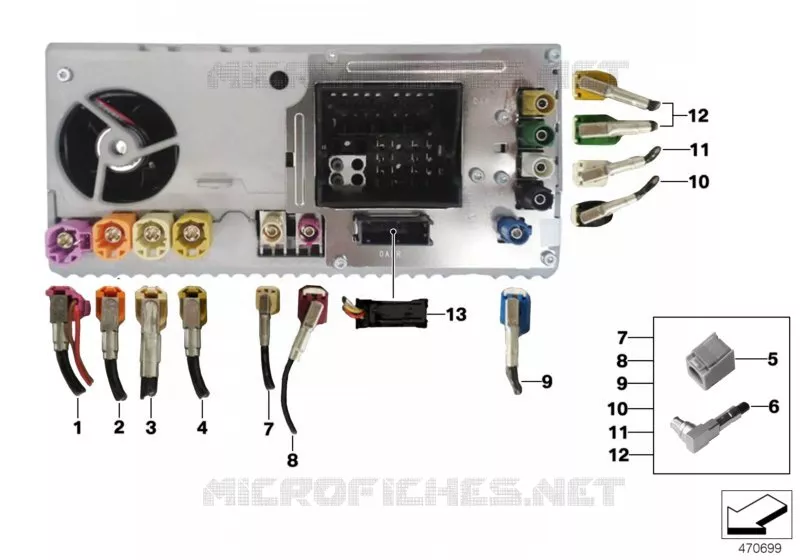 Faisceau de câbles de rép.Head Unit High MINI MINI COOPER SD 2014 Cooper SD N Cooper SD