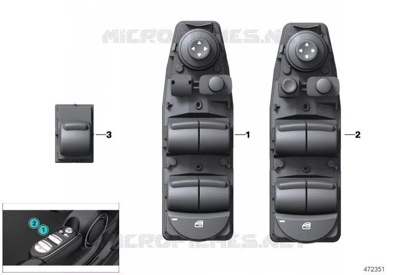 Interrupteur leve-glace MINI MINI ONE 2015 One N One