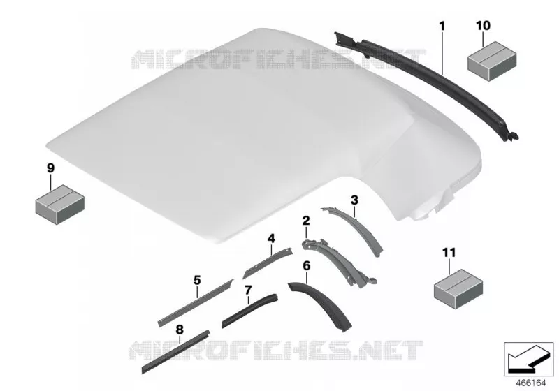 Joints de capote MINI MINI COOPER S 2017 Cooper S N Cooper S