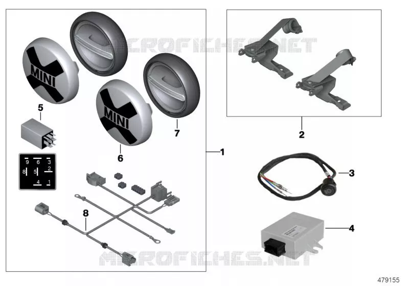 Kit Projecteurs Additionnels MINI MINI ONE 2016 One N One