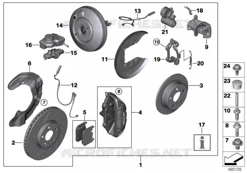 Kit de 2ème monte pr frein sport MINI MINI ONE D 2017 One D N One D