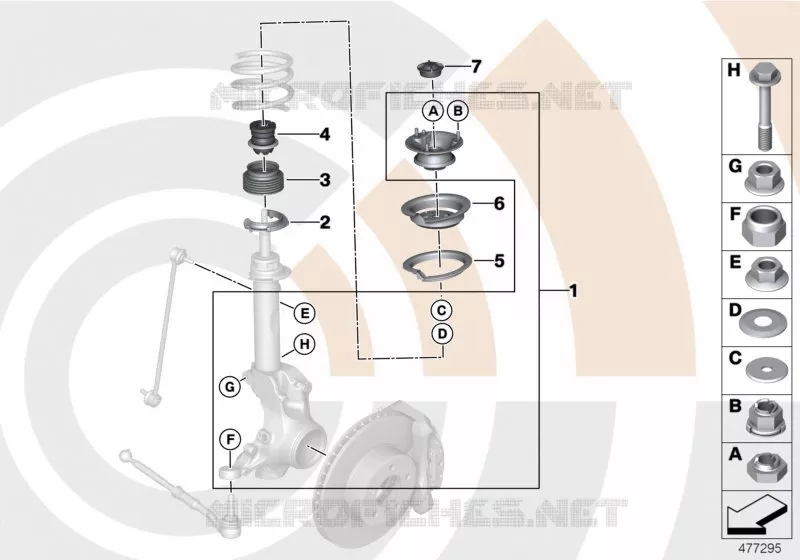 Kit de réparation palier-support MINI MINI COOPER D 2010 Cooper D 2.0 N Cooper D 2.0