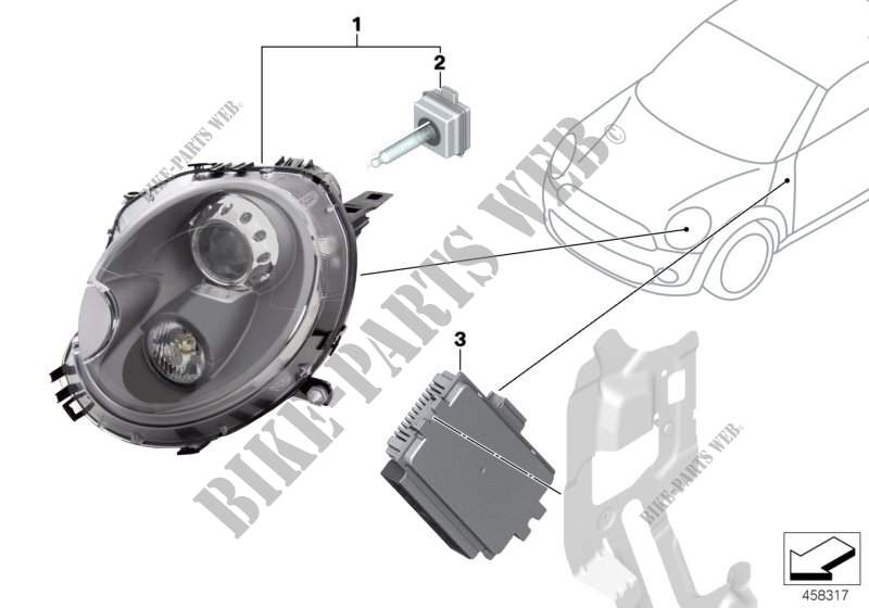Kit postéquipement 25 W projecteur xénon pour MINI Cooper ALL4 de 2012