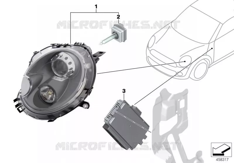 Kit postéquipement 25 W projecteur xénon MINI MINI ONE D 2010 One D N One D