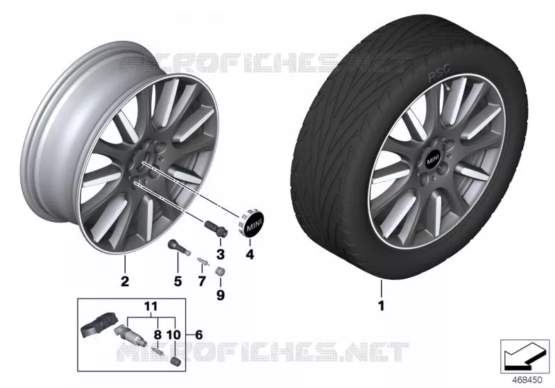 MINI LM roue High Spoke 596 MINI MINI ONE 2017 One N One