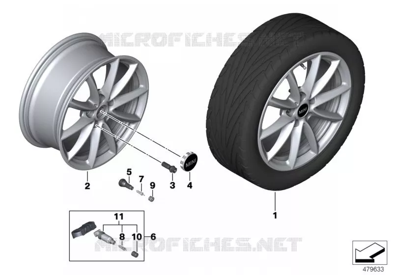 MINI roue AL Light Spoke 683 - 17