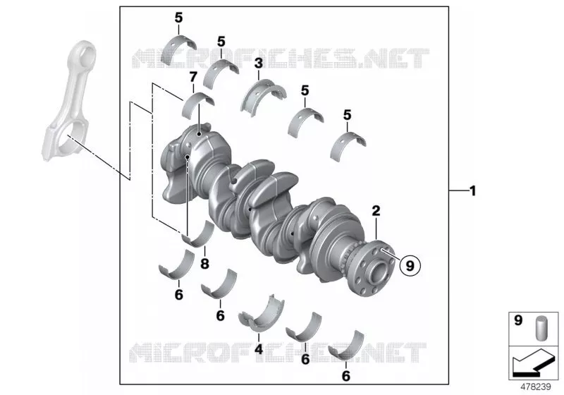 Mec. dembiellage-vilebrequin/coussinets MINI MINI COOPER SD 2011 Cooper SD N Cooper SD