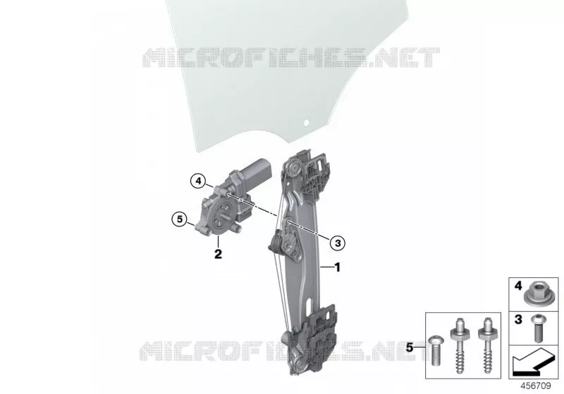 Mécanisme de fenêtre de porte arrière MINI MINI ONE D 2018 One D N One D