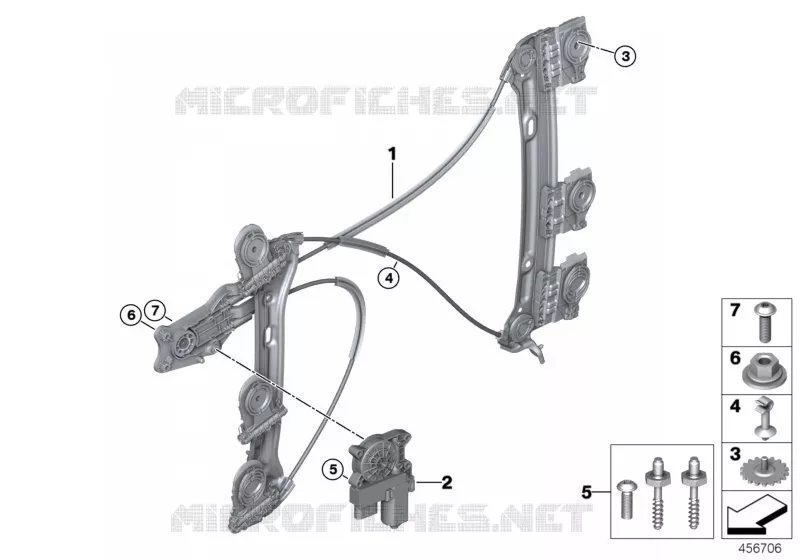 Mécanisme de fenêtre de porte avant MINI MINI COOPER SD 2019 Cooper SD N Cooper SD