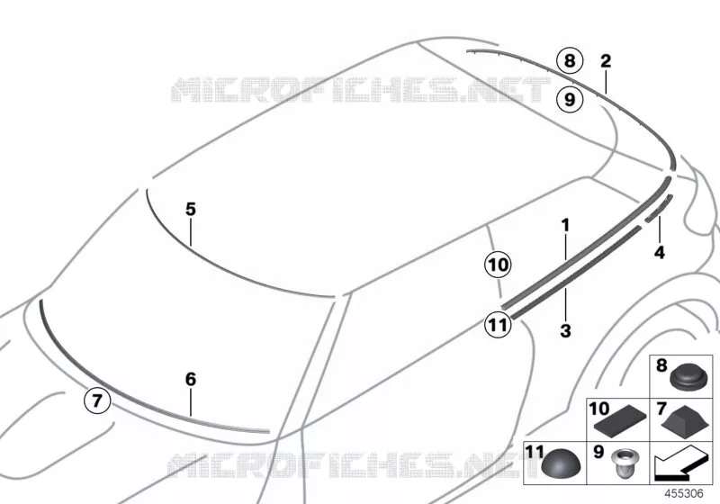 Pièces accolées vitrage MINI MINI JOHN COOPER WORKS 2012 JCW ALL4 N JCW ALL4