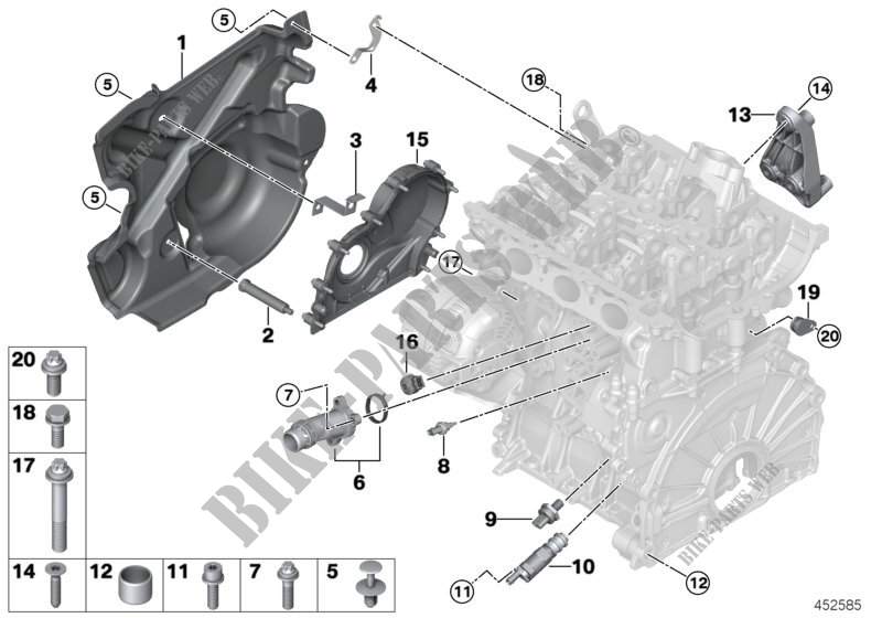 Pièces de bloc moteur pour MINI Cooper de 2014