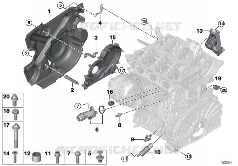 Pièces de bloc-moteur MINI MINI COOPER 2016 Cooper N Cooper
