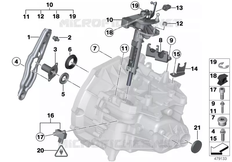 Pièces de boîte GS6-55BG MINI MINI ONE 2006 One N One