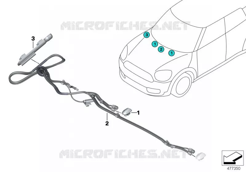 Pièces de dispositif de lave-glace MINI MINI COOPER 2017 Cooper N Cooper