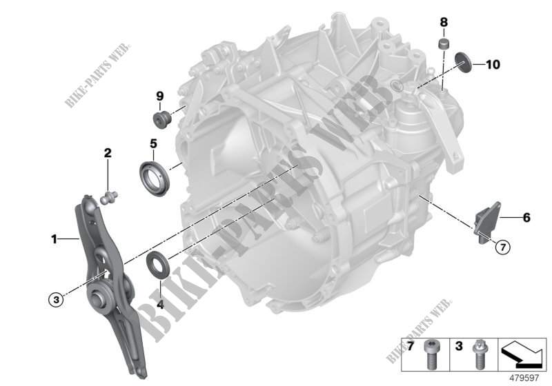 Pièces dét. boîte vitesses GS6 58BG/DG pour MINI Cooper de 2014