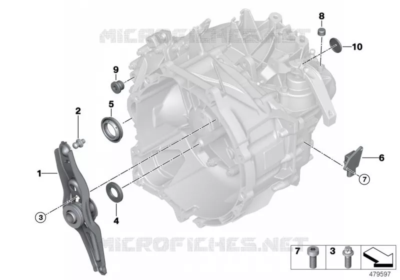 Pièces dét. boîte vitesses GS6-59DG/SG MINI MINI ONE D 2018 One D N One D