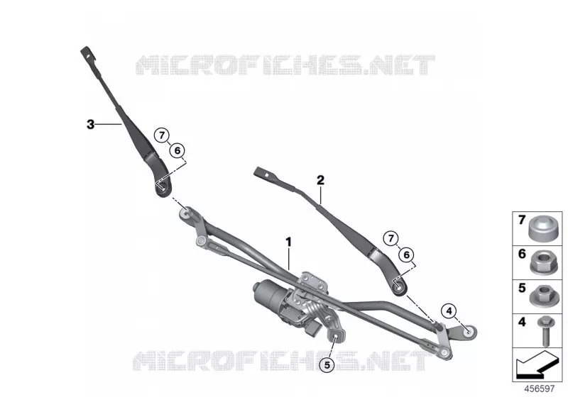 Pieces p installation essuie-glace MINI MINI COOPER SD 2015 Cooper SD N Cooper SD
