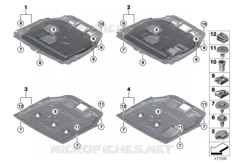 Protection de compartiment moteur MINI MINI COOPER SD 2015 Cooper SD ALL4 N Cooper SD ALL4