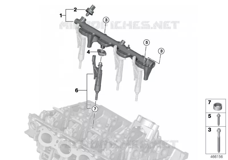 Rail haute pression / injecteur MINI MINI JOHN COOPER WORKS 2017 JCW N JCW