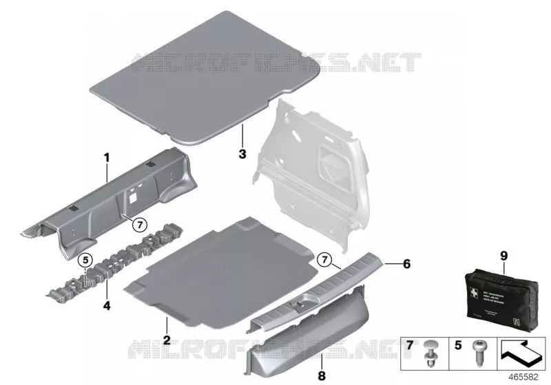 Revêtement de plancher e coffre AR MINI MINI COOPER SD 2017 Cooper SD N Cooper SD
