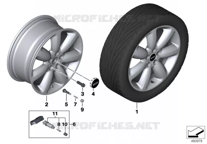 Roue LM MINI Star Spoke 521 - 18