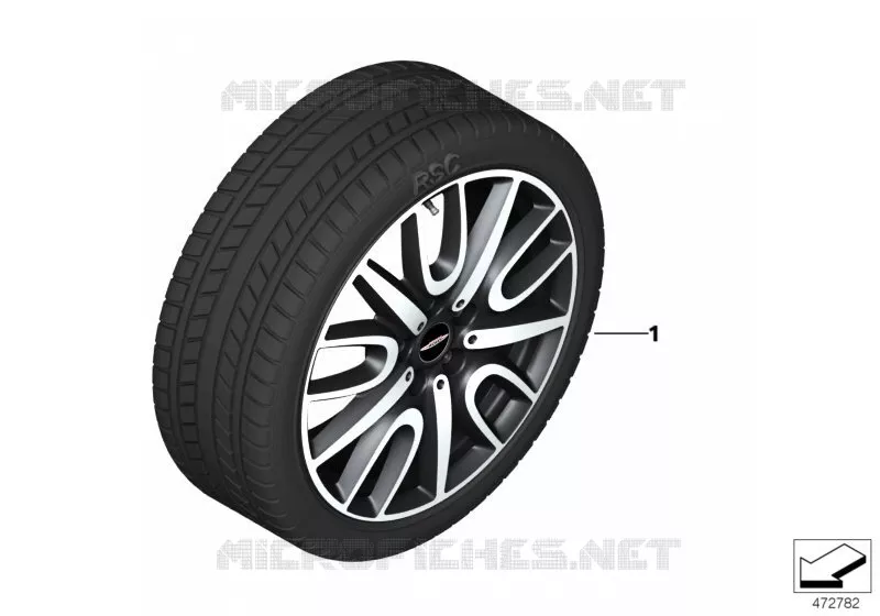 Roue hiver compl.Black Thrill 529 - 18