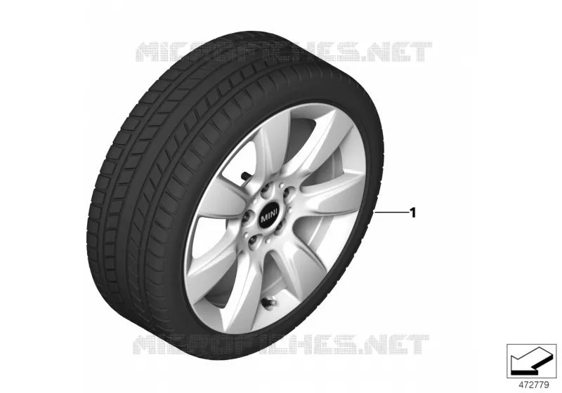 Roue hiver compl.Imprint Spoke 530-17